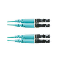 Panduit 1m LC - LC OM3 fiber optic cable 39.4" (1 m) Aqua color