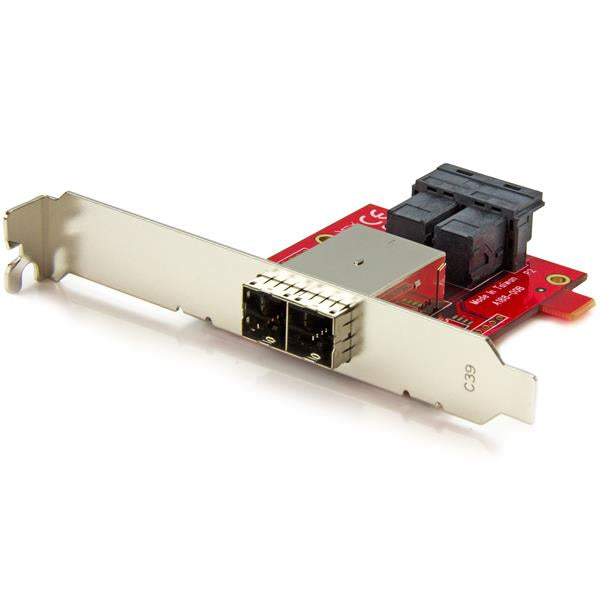 CONVERT TWO INTERNAL SFF-8643 PORTS INTO TWO EXTERNAL SFF-8644 PORTS - MINI SAS