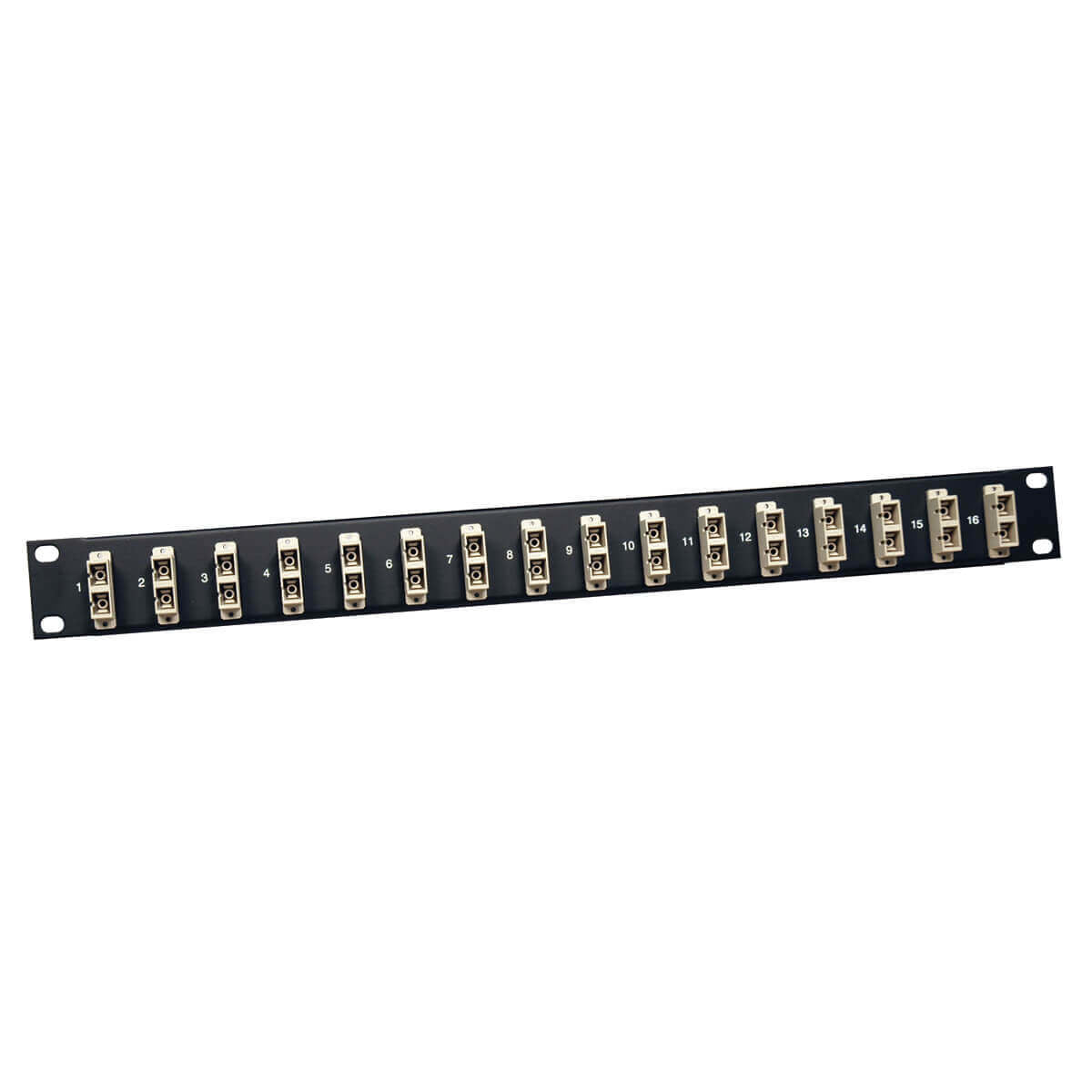 16-PORT FIBER PATCH PANEL 62.5/125 OR 50/125 SC/SC 1URM