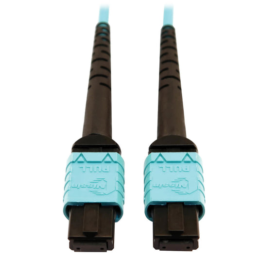 Tripp Lite N846D-10M-24AAQ fiber optic cable 393.7" (10 m) MTP OFNP OM4 Aqua color