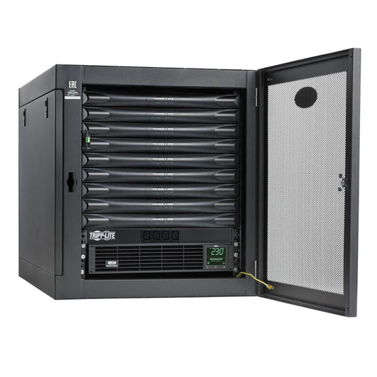 EDGEREADY MICRO DATA CENTER-9U, HEAVY-DUTY, WALL-MOUNT, 1.5 KVA UPS, NETWORK MAN