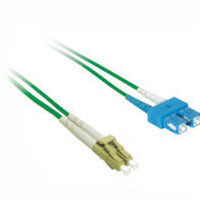 C2G 5m LC/SC Plenum-Rated Duplex 50/125 Multimode Fiber Patch Cable fiber optic cable 196.9" (5 m) Green