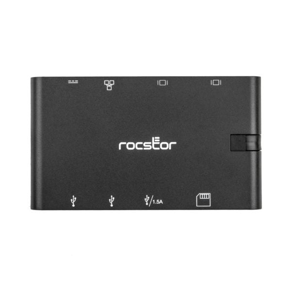 Y10A263-B1 - Rocstor USB-C MULTIPORT ADAPTER-USB-C DOCK