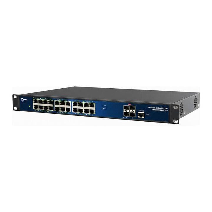 ALL-SG8628PMJ-10G - Allnet full managed Layer2+ 24x GbE PoE Budget 370W at 4x Switch