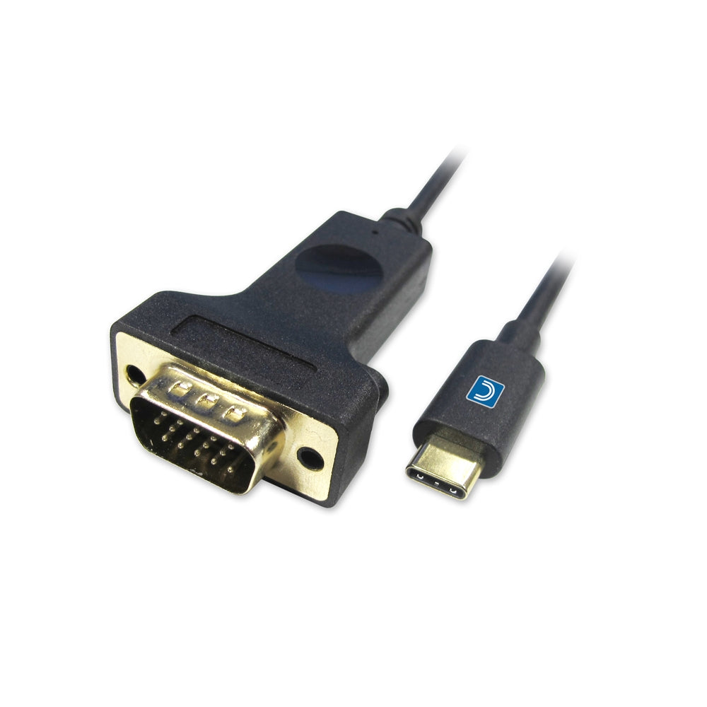 USB3C-VGA-6ST - Comprehensive 1.8M TYPE-C TO VGA M/M CABLE