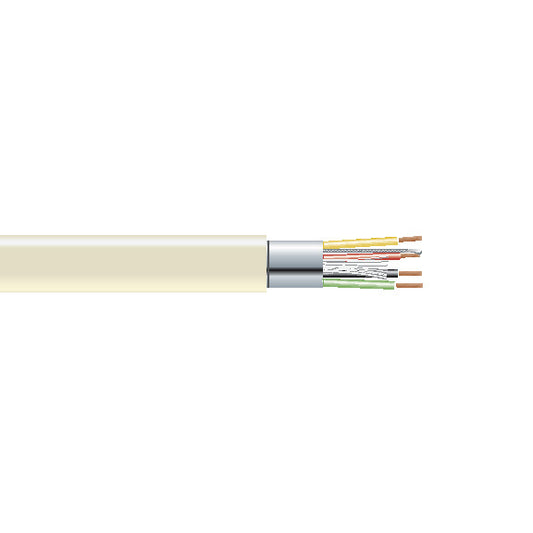 RS-232 BULK SERIAL CABLE - SHIELDED, PVC, 4-CONDUCTOR, 500-FT. (152.4-M), GSA, T