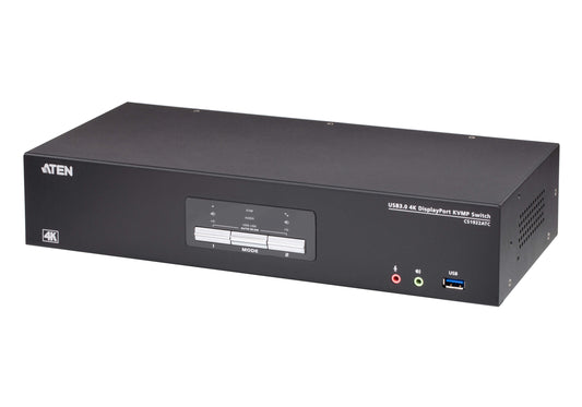 194220 - ATEN 2-Port USB 3.0 4K DisplayPort KVMP Switch-TAA Compliant