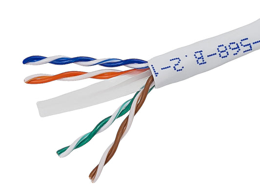 8108 - Monoprice 1000FT CAT6 UTP SOLID (CMR) WHITE