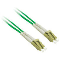 10M LC-LC 9/125 OS2 DUPLEX SINGLE-MODE PVC FIBER OPTIC CABLE - GREEN