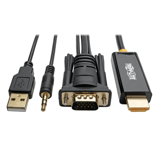 Tripp Lite P116-006-HDMI-A video cable adapter 70.9" (1.8 m) VGA (D-Sub) + 3.5mm + USB Type-A Black