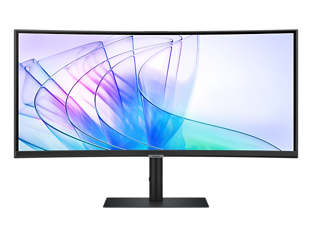LS34C652VAUXEN - Samsung ViewFinity S6 S65VC 34-Inch Ultra WQHD Curved Video Conferencing Monitor