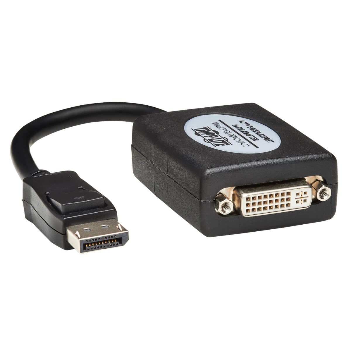 6IN DISPLAYPORT TO DVI ADAPTER ACTIVE CONVERTER DP TO DVI M/F 6INCH