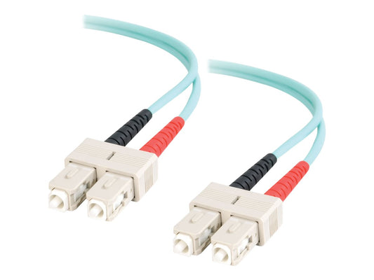 C2G 10M SC-SC 10GB 50/125 OM3 DUPLEX MULTIMODE FIBER OPTIC CABLE (TAA COMPLIANT)