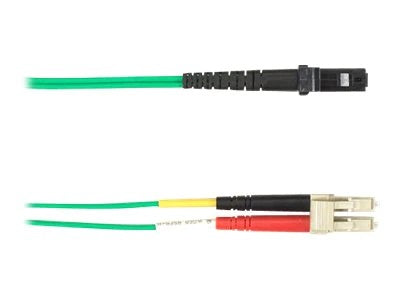 Black Box FOCMPM4-003M-LCMT-GN fiber optic cable 118.1" (3 m) 2x LC MT-RJ OFNP OM4 Green