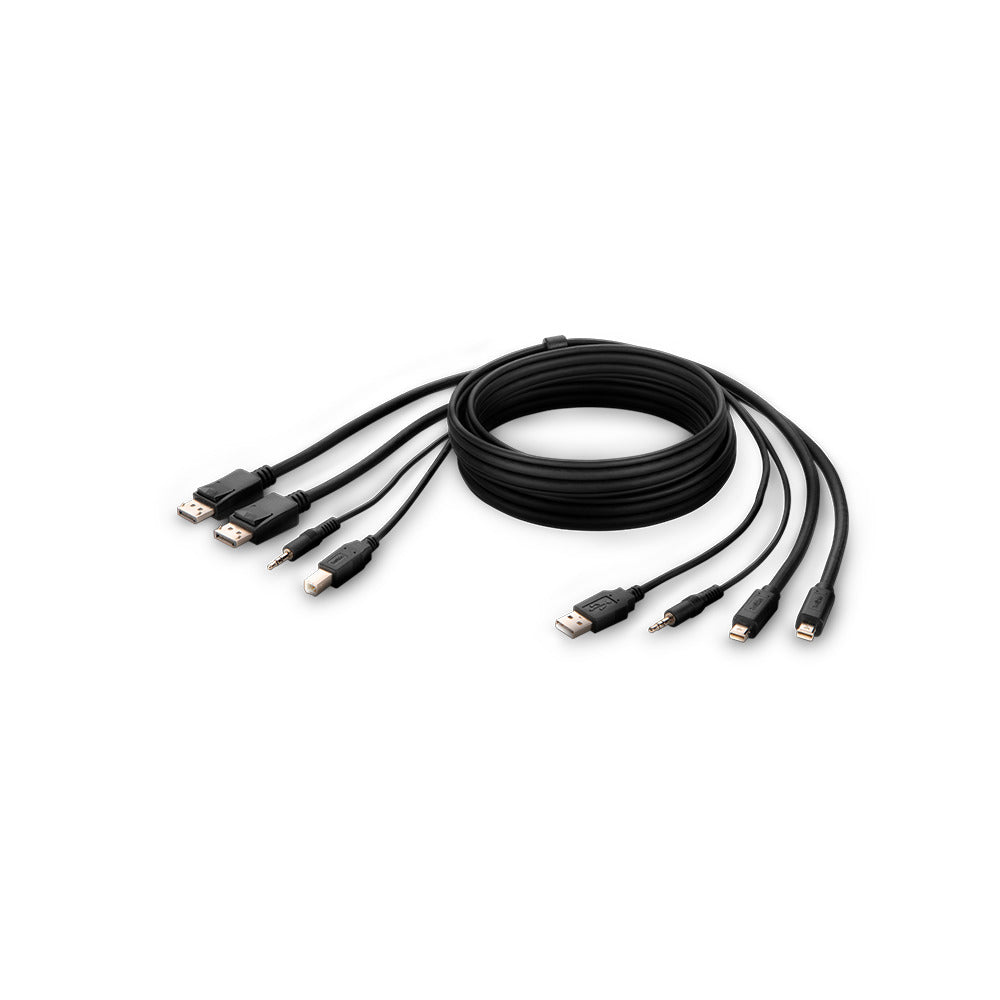 Belkin F1DN2CCBL-MP6T KVM cable Black 70.9" (1.8 m)