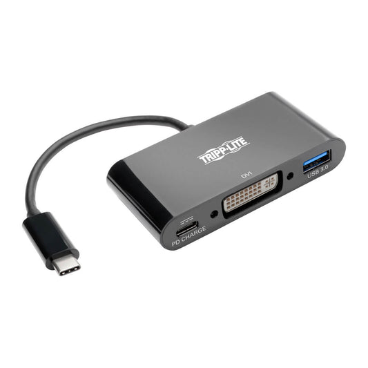 Tripp Lite U444-06N-DUB-C interface hub USB 3.2 Gen 1 (3.1 Gen 1) Type-C 5000 Mbit/s Black