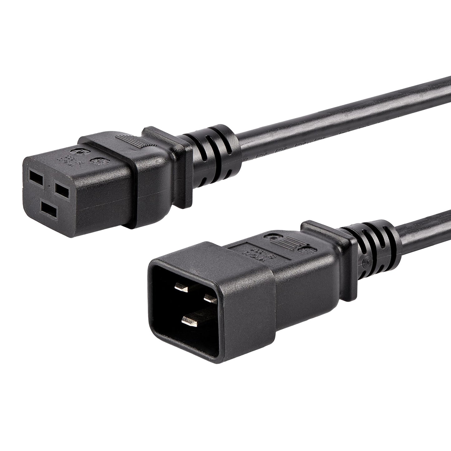 PXTC19201410 - StarTech.com 10FT (3M) HEAVY DUTY EXTENSION CORD W/ IEC 60320 C19 TO C20 CONNECTORS; 250V AT