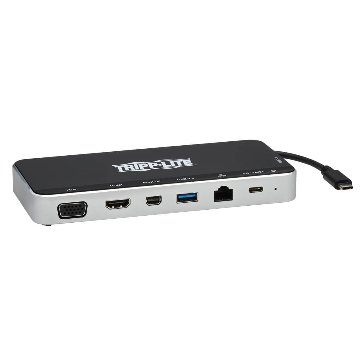 Tripp Lite U442-DOCK16-B notebook dock/port replicator Wired USB 3.2 Gen 1 (3.1 Gen 1) Type-C Gray