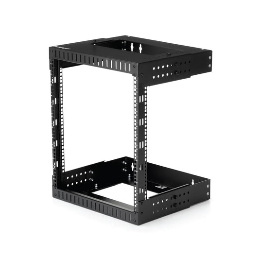 ADJUSTABLE 2 POST 12U 19IN WALL MOUNT NETWORK RACK 12-20IN MOUNTING DEPTH - EIA/