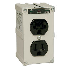 Tripp Lite IBLOK2-0 surge protector Black, Gray 2 AC outlet(s) 120 V