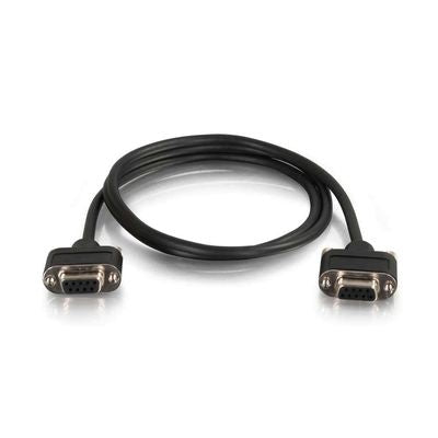 52180 - C2G 35FT SERIAL RS232 DB9 NULL MODEM CABLE WITH LOW PROFILE CONNECTORS F/F - IN-WALL