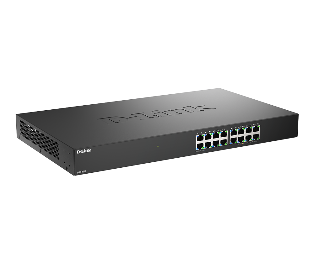 DMS-1016 - D-Link 16-Port 2.5GbE Multi-Gigabit Unmanaged Switch