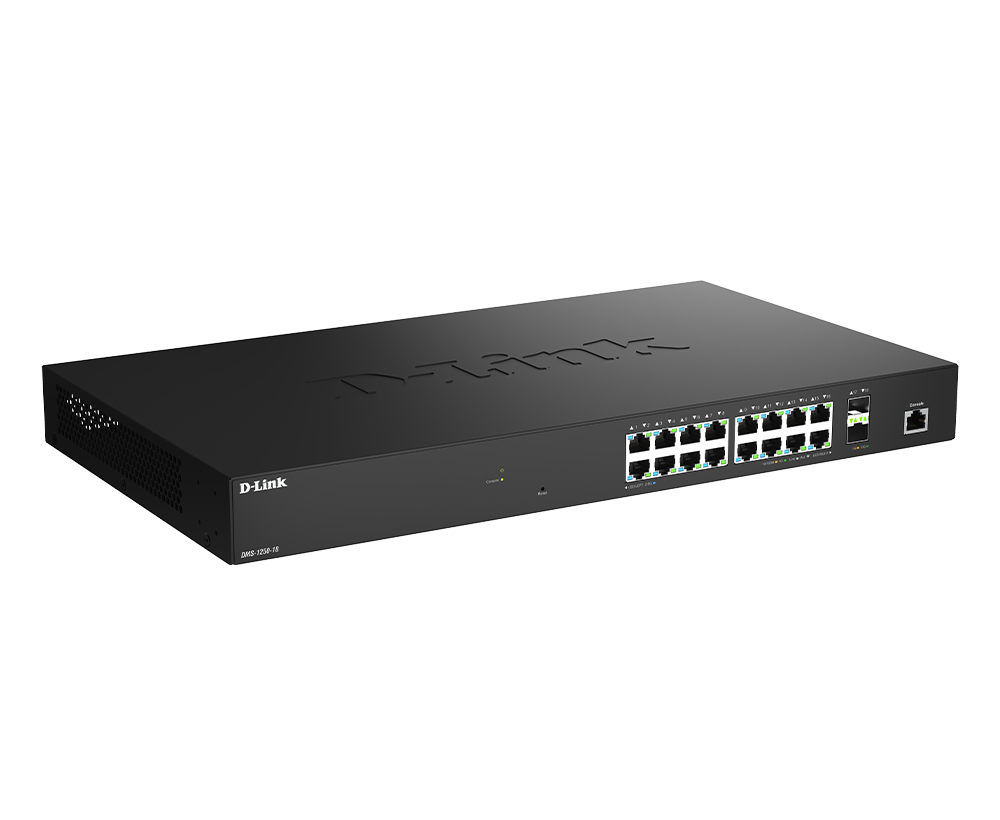DMS-1250-18P - D-Link 18-Port 2.5GB Multi-Gigabit Smart Managed PoE++ Switch