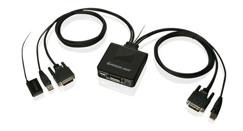 GCS922U - iogear SIMPLIFIES THE METHOD OF SHARING TWO COMPUTERS USING ONE DVI MONITOR, KEYBOARD A