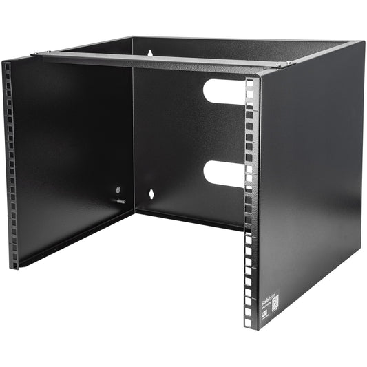 8U WALL MOUNT RACK FOR NETWORKING EQUIPMENT - 19IN WALLMOUNT PATCH PANEL BRACKET