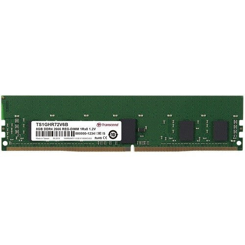 Transcend TS1GHR72V6B memory module 8 GB 1 x 8 GB DDR4 2666 MHz ECC