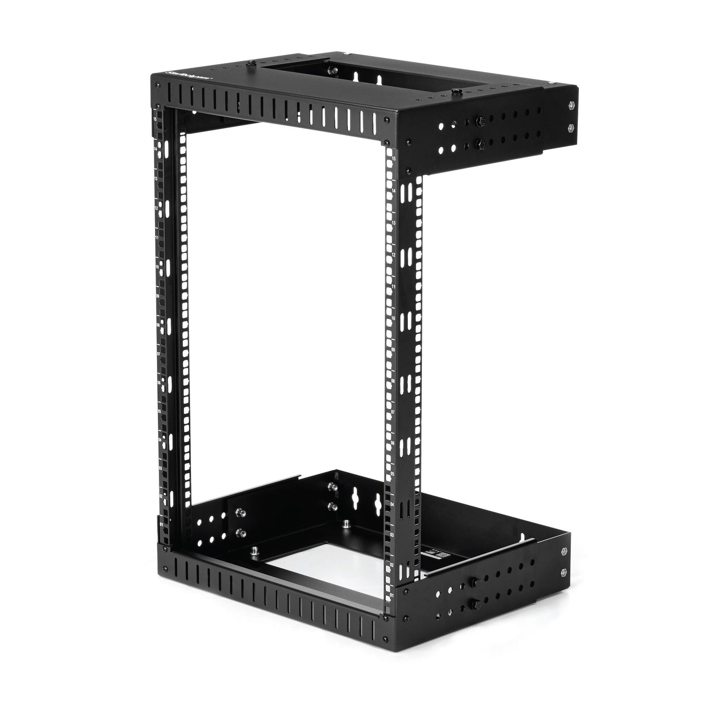 ADJUSTABLE 2 POST 15U 19IN WALL MOUNT NETWORK RACK 12-20IN MOUNTING DEPTH - EIA/