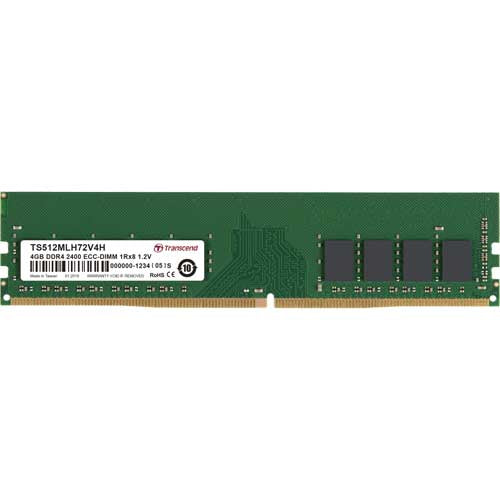 Transcend TS512MLH72V4H memory module 4 GB 1 x 8 GB DDR4 2400 MHz