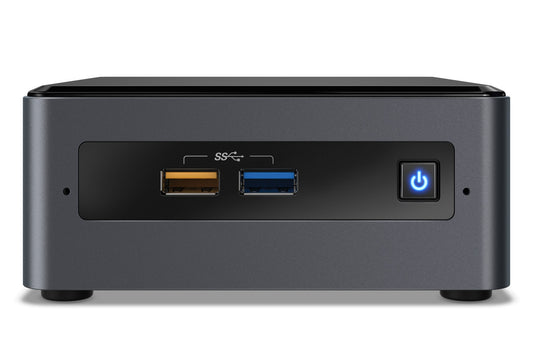 Intel NUC 7 Essential J4005 UCFF Intel Celeron J 4 GB DDR4-SDRAM 64 GB eMMC Windows 10 Mini PC Black