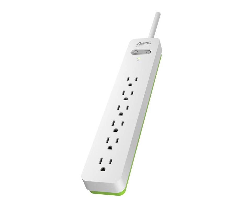 APC PE66W surge protector Green, White 6 AC outlet(s) 120 V 72" (1.83 m)