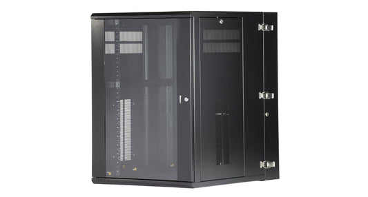 Panduit PZWMC1830W rack cabinet 18U Wall mounted rack Black