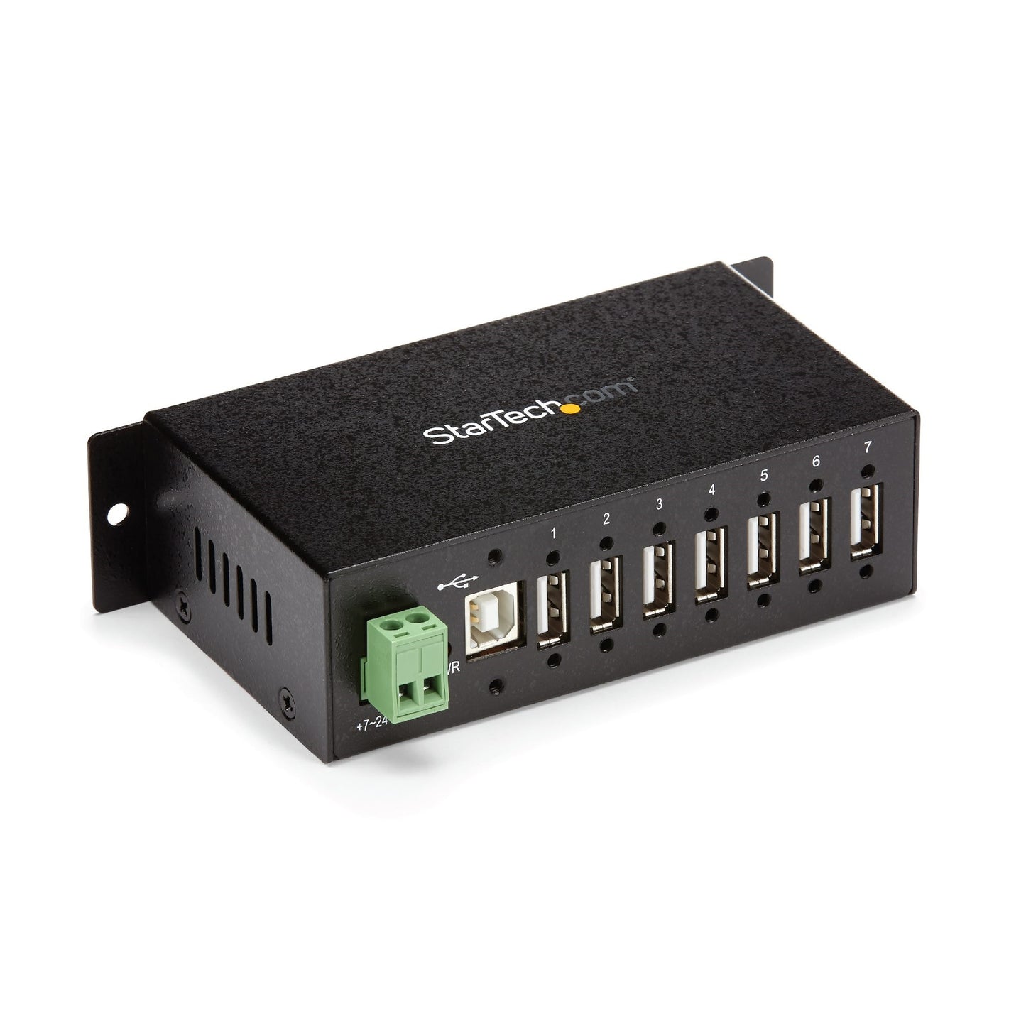 ADD 7 EXTERNAL, WALL/DIN RAIL MOUNTABLE USB 2.0 PORTS FROM A SINGLE USB CONNECTI