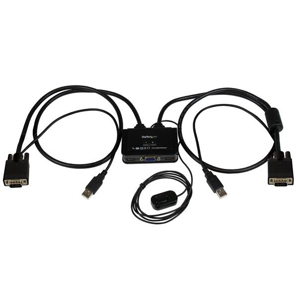 CONTROL TWO VGA, USB-EQUIPPED PCS WITH A SINGLE MONITOR, KEYBOARD, AND MOUSE PER