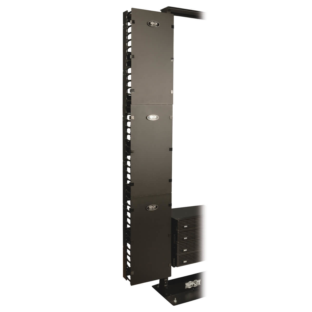 6FT VERTICAL CABLE MANAGER FOR OPEN FRAME RACK 12IN WIDE