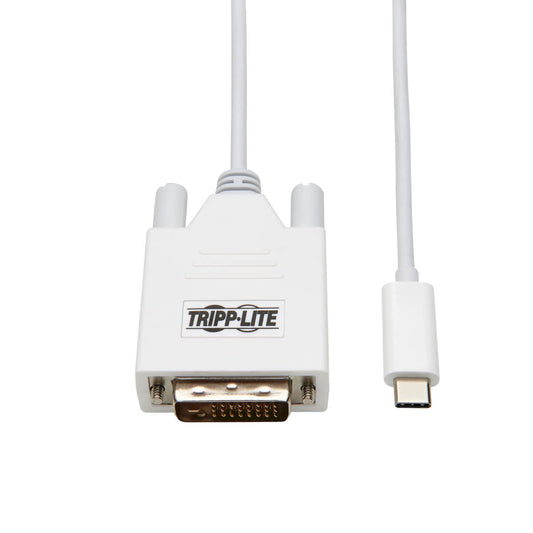 USB-C TO DVI ADAPTER CABLE (M/M) - 3.1, GEN 1, THUNDERBOLT 3, 1920 X 1200, WHITE