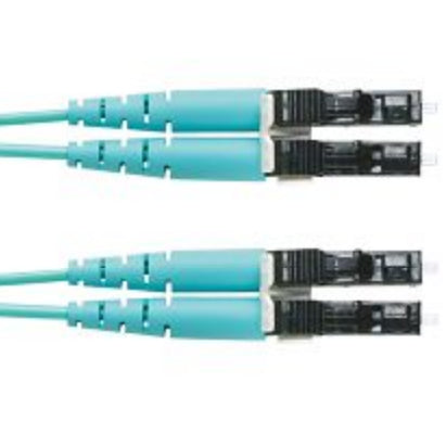 Panduit FZ2ERLNLNSNM014 fiber optic cable 551.2" (14 m) LC OFNR OM4 Aqua color