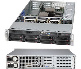 CHASSIS, (EOL)BLACK 2U SC825TQC SAS3 WIO CHASSIS W/ RED. 740W PWS, BLACK