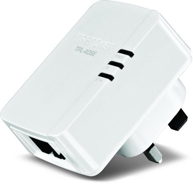 TPL406E2K - TRENDnet 500Mbps Compact Powerline AV Adapter Kit