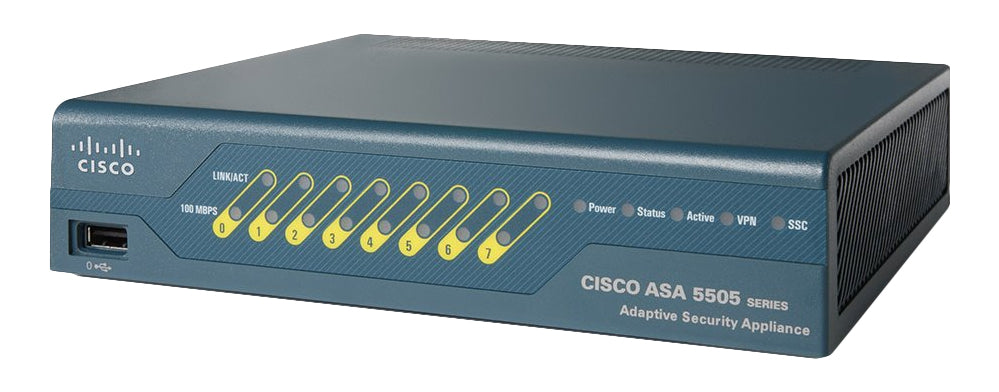 Cisco ASA 5505 hardware firewall 1U 150 Mbit/s
