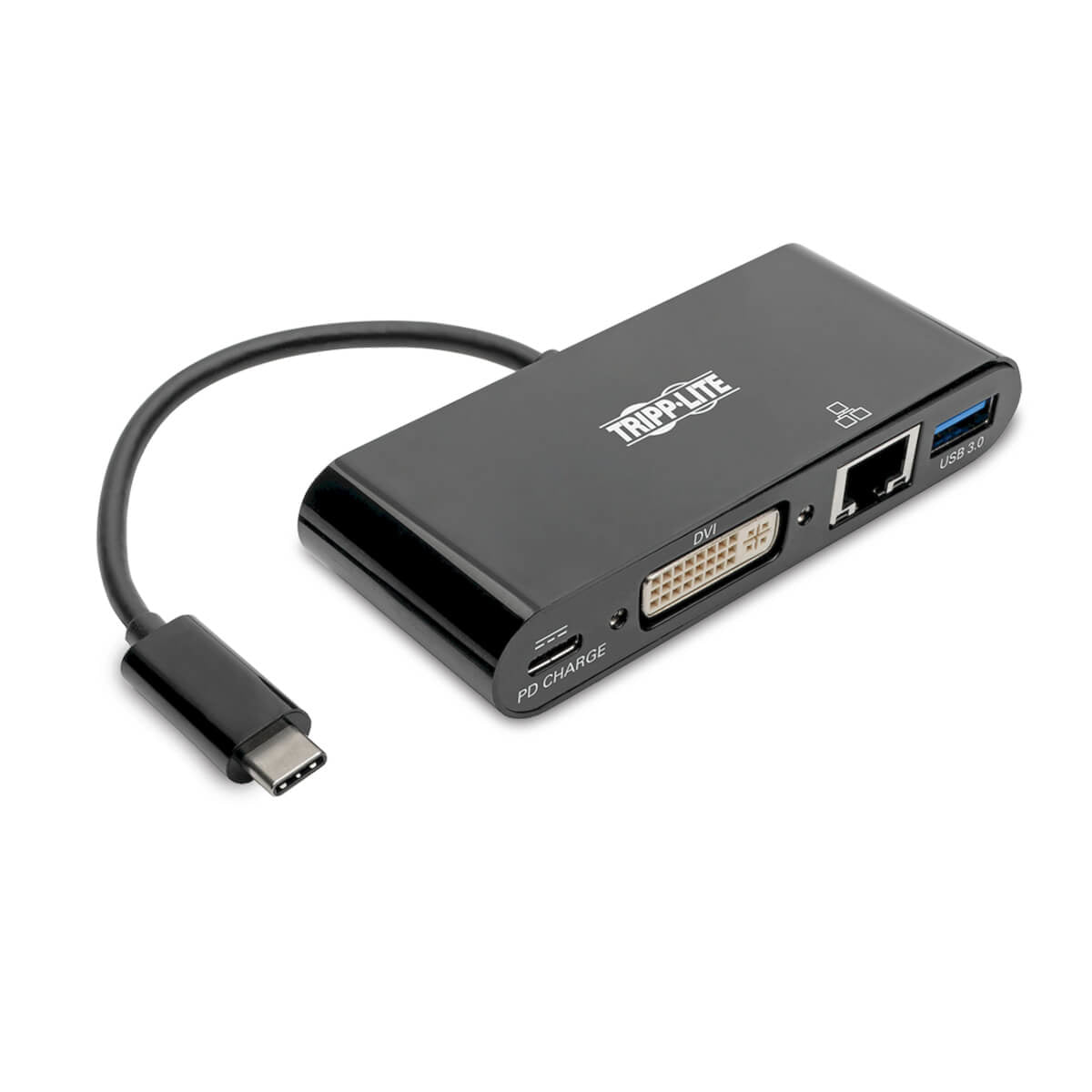 Tripp Lite U444-06N-DGUB-C interface hub USB 3.2 Gen 2 (3.1 Gen 2) Type-C 5000 Mbit/s Black