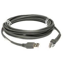 Zebra : Series A USB cable 177.2" (4.5 m) USB A Gray