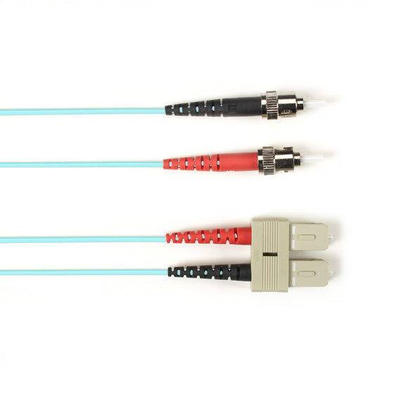 Black Box ST-SC 2-m fiber optic cable 78.7" (2 m) OM2 Turquoise