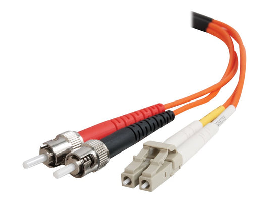 C2G 10m LC/ST Plenum-Rated 9/125 Duplex Single-Mode Fiber Patch Cable fiber optic cable 393.7" (10 m) Red