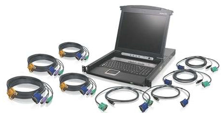 GCL1808KIT - iogear KVM SWITCH - 8-PORT - EXTERNAL - 17INCH LCD COMBO