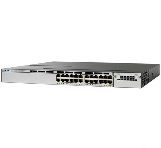 Cisco Catalyst C3750X-24P-E, Refurbished Managed L2 Gigabit Ethernet (10/100/1000) Power over Ethernet (PoE) 1U Black