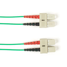 OM1 62.5/125 MULTIMODE FIBER OPTIC PATCH CABLE - OFNP PLENUM, SC TO SC, GREEN, 1